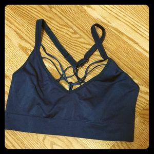 Navy blue bathing suit top